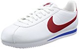 Nike Classic Cortez Leather, Zapatillas de Deporte Hombre, Varios Colores (White / Varsity Red Varsity Roya), 44 EU
