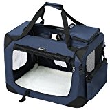 FEANDREA Transportín de Perros, Bolsa de Perros, M (60 x 42 x 42 cm), Azul Oscuro PDC60Z