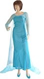 Tg-Talla M - Carnaval TrajeDe Elsa Frozen adulto