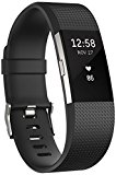 Fitbit Charge 2 Pulsera de Actividad física y Ritmo cardiaco, Unisex, Negro, S