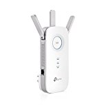 TP-Link RE450 - Repetidor Wi-Fi AC1750, amplificador de red, velocidad doble banda, 1 x puerto Gigabit, luz señal inteligente, modo AP, fácil configuración, Color Blanco