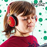 Hasëndad Monstruitos Play Kidz - Auriculares estéreo, Color Rojo