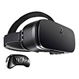 DESTEK V4 Gafas VR, 103° FOV, HD Gafas de Realidad Virtual con Mando/Controlador Remoto para iPhone X 8 7 6s 6/Plus, Samsung s8/Plus s7 s6/Edge Note Otros celulares con Pantalla de 4.5 a 6.0 Pulgadas