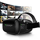 3D VR Gafas 3D VR Casco Realidad Virtual Ajustable 3D y Juegos de Vídeo Compatible con iPhone 7/6S/6 Plus/6/5S/5 C/5 Samsung Galaxy S5/S6/Note4/Note5 3.5-6.0 Pulgada Teléfonos Inteligentes (VRD01)