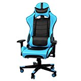 IntimaTe WM Heart Silla Gaming Profesional, Silla Ergonómica Racing, altura regulable, respaldo reclinable, Silla con Reposacabeza Apoyo y Cojín Lumbar, para Los Jugadores de PC Gamer (Azul )