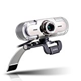 Webcam 1080P, Papalook PA452 de Alta Definición con Micrófono con Gran Apertura Compatible con Skype, MSN, Facebook, Google Hangouts, Webcam de USB Plug and Play para Youtube Vídeo Radiodifusión, Soporte Llamadas y Grabación de vídeo, Web Cam para Ordenado