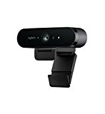 Logitech Brio Stream Webcam, Streaming Full HD 1080p/60fps, Edición Streaming, Superrápida, Corrección de Iluminación HD, para Skype/Google Hangouts/FaceTime, Para Gaming, Portátil/PC/Mac - Negra