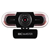 BC Master 2K Webcam PC 1440P Full HD, con Soporte de Micrófono en 360 Grados, Cámara de Vídeo de Computadora para Youtube/Skype/Mac/Laptop/PC/Llamadas de Vídeo de Escritorio y Grabación