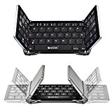 ESYNiC Mini Bluetooth3.0 Teclado Inalámbrico Tri-Plegable de Diseño Español iOS Android PC Windows Air iPad Mini Pro Nenux Lenovo Huawei Smartphone Box TV etc(NO Funda)