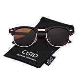 CGID Gafas de sol polarizadas retro medio marco clásico para Hombre y Mujer MJ56