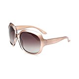 BVAGSS Gafas De Sol Polarizadas Para Mujer Moda De Estilo UV400 Oversized Gafas (Champagne Frame With Champagne Lens)