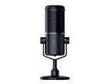 Razer Seiren Elite - Microphone à condensateur USB pour le streaming (compact avec amortisseur intégré, directivité supercardioïde, filtre passe-haut, limiteur numérique/analogique) Noir