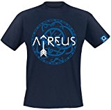 Sony God of War Men's Atreus Symbol Logo T-Shirt, Extra Large, Dark (GE6242XL) Camiseta, Azul (Blue Blue), XL para Hombre