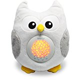 Sensor Activado Por el llanto Del Bebé Peluche para Bebé Búho -Máquina de Ruido Blanco–Luz quitamiedos Infantil–Regalo para Bebé Niña-Regalo de Baby Shower-Calmante del Sueño–Regalo para Recién Nacido