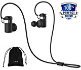 Auriculares Bluetooth CCK KS inalámbrico auriculares Deportes mejor Running Auriculares Hi-Fi estéreo cancelación de ruido Sweatproof para gimnasio Entrenamiento Ejercicio de moda en oreja Auriculares Ordenador iPhone Android negro