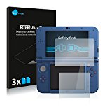 savvies Protector Pantalla Compatible con Nintendo New 3DS XL (6 Unidades) Película Ultra Transparente