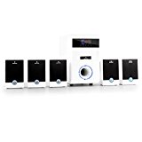 auna 5.1-JW - Sistema de Sonido Envolvente 5.1 , Home Cinema , Surround , Blanco