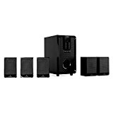 auna Areal 520 Sistema de Altavoces 5.1 Surround - 100 W , Subwoofer Integrado de Baja vibración , Bass Reflex , Mando a Distancia , Temporizador , Home Cinema , Sonido Envolvente , Negro