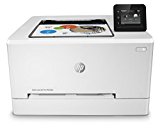 HP M254dw Laser Jet Pro - Impresora color (hasta 21 ppm, ethernet y Wi-Fi, pantalla táctil en color de 6.9 cm, 800 MHZ, inalámbrico, DDR de 128 MB, disco duro de 2 GB, Windows 7, 8, 8.1 y 10) blanco