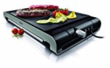 Philips HD4419/20 - Plancha de Asar, 2300w, Doble superficie, Antiadherente, Apto Lavavajillas, Color Negro