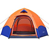 Tienda de Campaña 4 Personas HOSPORT Instantáneas Tiendas Camping Pop Up Automático Impermeable Tiendas Para Niños Familia