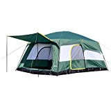 Outsunny Tienda de Campaña Familiar 4-8 Personas Carpa Grande Acampada Tipo Refugio para Playa Picnic Portátil e Impermeable con Bolsa de Transporte Mosquitera Protección Solar UV 4.3x3x2m