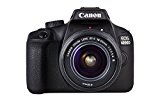 Canon EOS 4000D - Cámara réflex de 18 MP (CMOS, APS-C, 9 puntos AF, filtros creativos, negro - Kit con objetivo EF-S 18-55mm III
