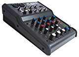 Alesis MultiMix 4 USB FX - Mezclador de audio compacto de 4 canales con efectos incorporados e interfaz de audio USB para grabación en estudio doméstico