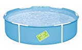 BESTWAY 56283 - Piscina Desmontable Tubular Infantil Mi Primera Piscina 152x38 cm 580 Litros con Válvula de drenaje Marcos Anticorrosión y Parche de Reparación