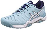 Asics Gel-Challenger 11, Zapatillas de Tenis para Mujer, Azul (Porcelain White/Indigo Blue 1401), 42.5 EU