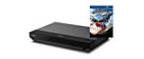 Sony UBPX700SPIIB.YE - Reproductor de BLU-Ray 4K UHD (Gran compatibilidad de formatos y conversión de señales 4K, Incluye BLU-Ray Disc 4K Ultra HD Spiderman Homecoming de Regalo) Negro