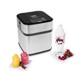 Princess 282605 Máquina de helados, Capacidad de 1.5 L, pantalla LCD, recipiente extraíble, prepara helado casero, yogur congelado y sorbetes, helado en solo 20 minutos, temporizador