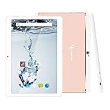 Yuntab K17 Tablet táctil IPS 10.1 pulgadas 3G Wifi PC Aleación Metal atrás Quad-Core Android 1GB + 16GB Dual SIM Card Slots,GPS,WIFI,Youtube Netflix,Batería 5000Mha(oro rosa)sin cargador