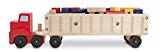 Melissa & Doug Melissa&Doug- Big Rig Building Truck Juguete de Madera 12758