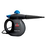 BISSELL Steam Shot Vaporeta de Mano, 1050 W, 0.36 litros, 83 Decibelios, 18/10 Steel, Titanio/Azul