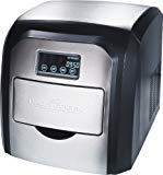 ProfiCook PC-EWB 1007 Máquina de hacer cubitos de hielo, 10-15 kg, 180 W, acero inoxidable, Negro y gris