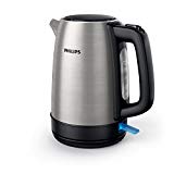 Philips Hervidor de Agua - 1.7L, Tapa con Resorte, Indicador Luminoso, Acero Inox, Base con Giro (HD9350/90)