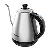 homgeek Kettle, Tetera Electrica con Función de Calefacción, Cafetera, Hervidor de Agua EléctricoTemperatura Ajustable y 1 Grado de Precisión, Hervidor de Agua Pequeño 2200 W, 1.2 L