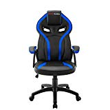 Mars Gaming MGC118BBL, Silla Gaming Ergonómica en PU y Nylon, Regulable, Azul