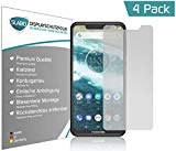 Slabo 4 x Protector de Pantalla para Motorola One lámina Protectora de Pantalla No Reflexion - No Reflexiones Mate suprime Reflejos Made IN Germany