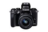Canon EOS M5 - Kit de Cámara EVIL de 24.2 MP con objetivo EF-M 15-45 S (Pantalla Táctil DE 3.2'', DIGIC, NFC, CMOS, Bluetooth, ISO, EF Lenses, Remote Shooting, Full HD, WiFi) negro