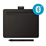Wacom Intuos Small Tableta Gráfica Bluetooth - tablet para dibujar, pintar, editar fotos con lápiz sensible a la presión negro - óptima para la educación en línea y el teletrabajo
