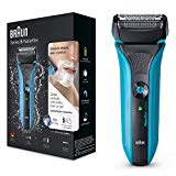 Braun Series 5 WaterFlex WF2s - Afeitadora eléctrica para hombre de lamina, en seco y mojado, máquina de afeitar barba inalámbrica