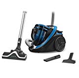 Rowenta Silence Force Cyclonic Classic RO7611EA Aspirador trineo sin bolsa, 750 W, silencioso 67 dB, capacidad 2.5 L, color azul y negro