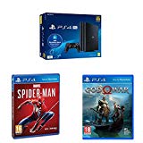 Playstation 4 Pro (PS4) - Consola de 1TB + 20 euros Tarjeta Prepago (Edición Exclusiva Amazon) + Marvel’s Spider-Man (PS4) + God of War - Edición Estándar