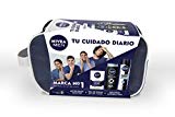 NIVEA MEN Sensitive, neceser con set de baño, caja de regalo con after shave, desodorante y gel de ducha, pack para hombre para una higiene y suavidad diaria