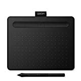 Wacom Intuos Small Tableta Gráfica - tablet para dibujar, pintar, editar fotos tos con lápiz sensible a la presión negro - óptima para la educación en línea y el teletrabajo