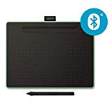 Wacom Intuos M - Tableta Gráfica Bluetooth para pintar, dibujar y editar photos con 3 softwares creativos incluidos para descargar, Windows & Mac, óptima para oficina en casa y e-learning, pistacho