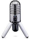 Samson Meteor Mic, Micrófono para ordenador (USB, 20 Hz - 20 kHz, 25 mm), plateado (Chrome)