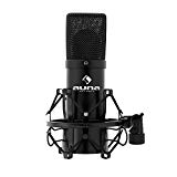 Auna Pro MIC-900 - Micrófono Condensador, Microfono Condensador con USB, Micrófono de Condensador con Soporte araña, Diseño cardioide, 30Hz-18kHz, Cápsula Electret 16 mm, Plug & Play, Negro